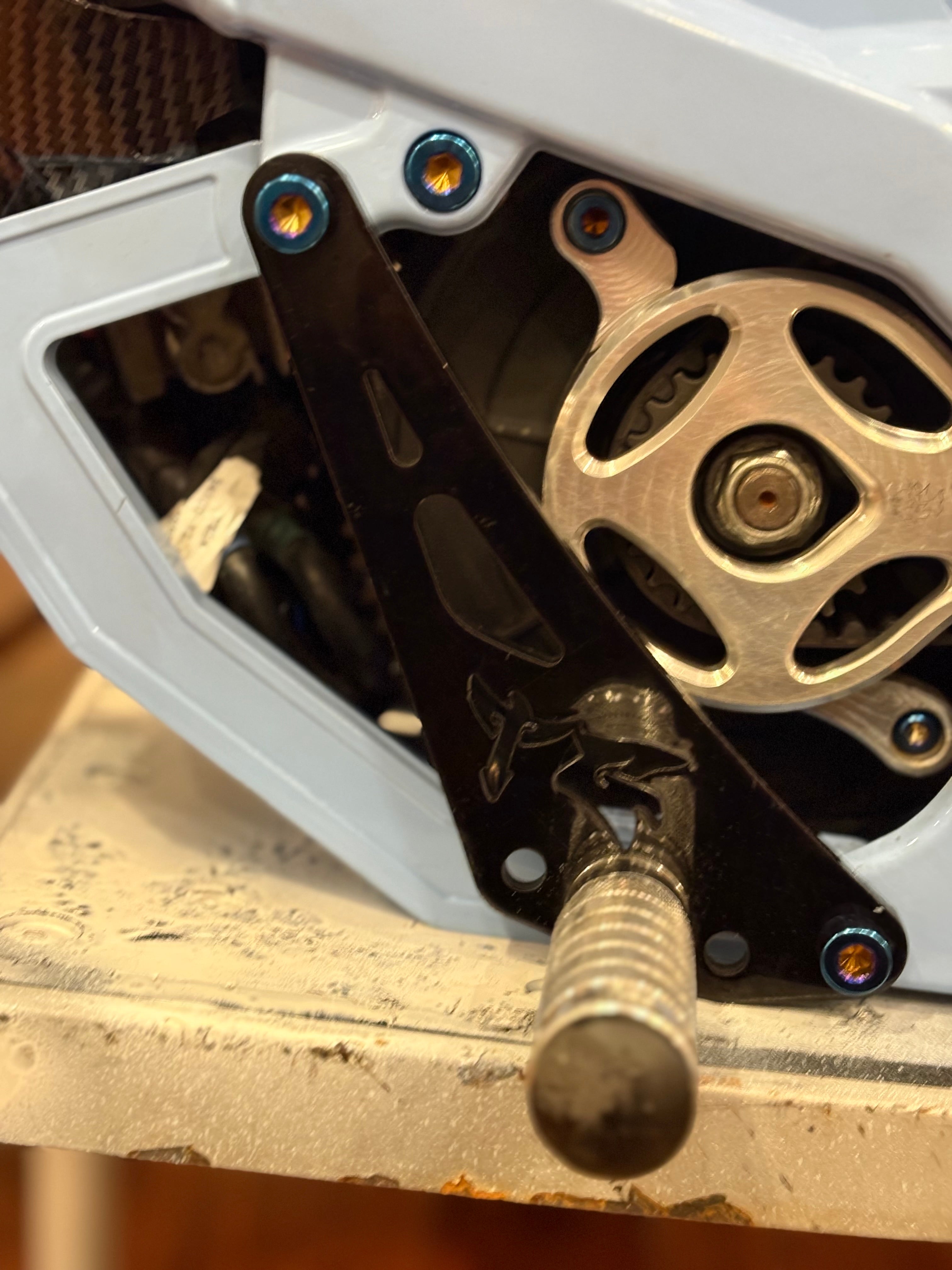 Foot Lock Titanium Bolts (set of 2)